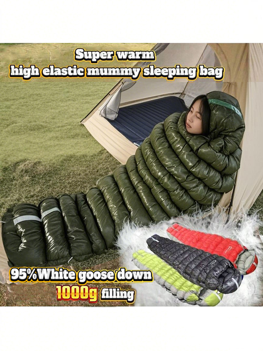 Ultralight Sleeping Bag - Outdoor Camping, Mummy Sleeping Bag, 95%