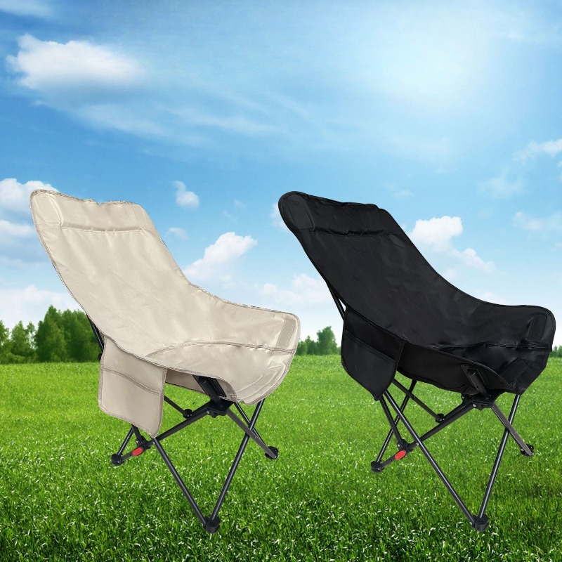 Outdoor Camping High Chair - Three Speed High Backrest Moon Outdoor