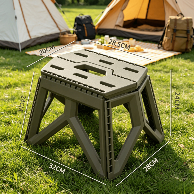 Outdoor Camping High Chair - Portable Folding Outdoor Stool, High Load
