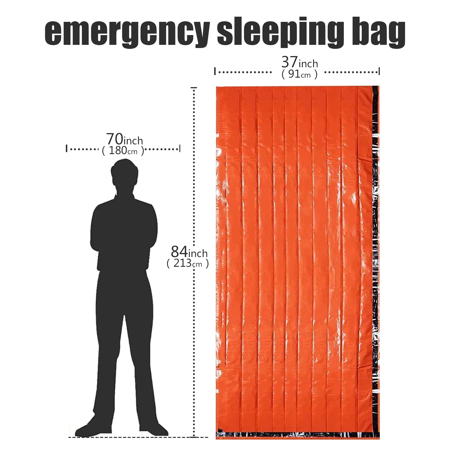 1-5Pack Emergency Sleeping Bag - Emergency Mylar Blanket recension och pris