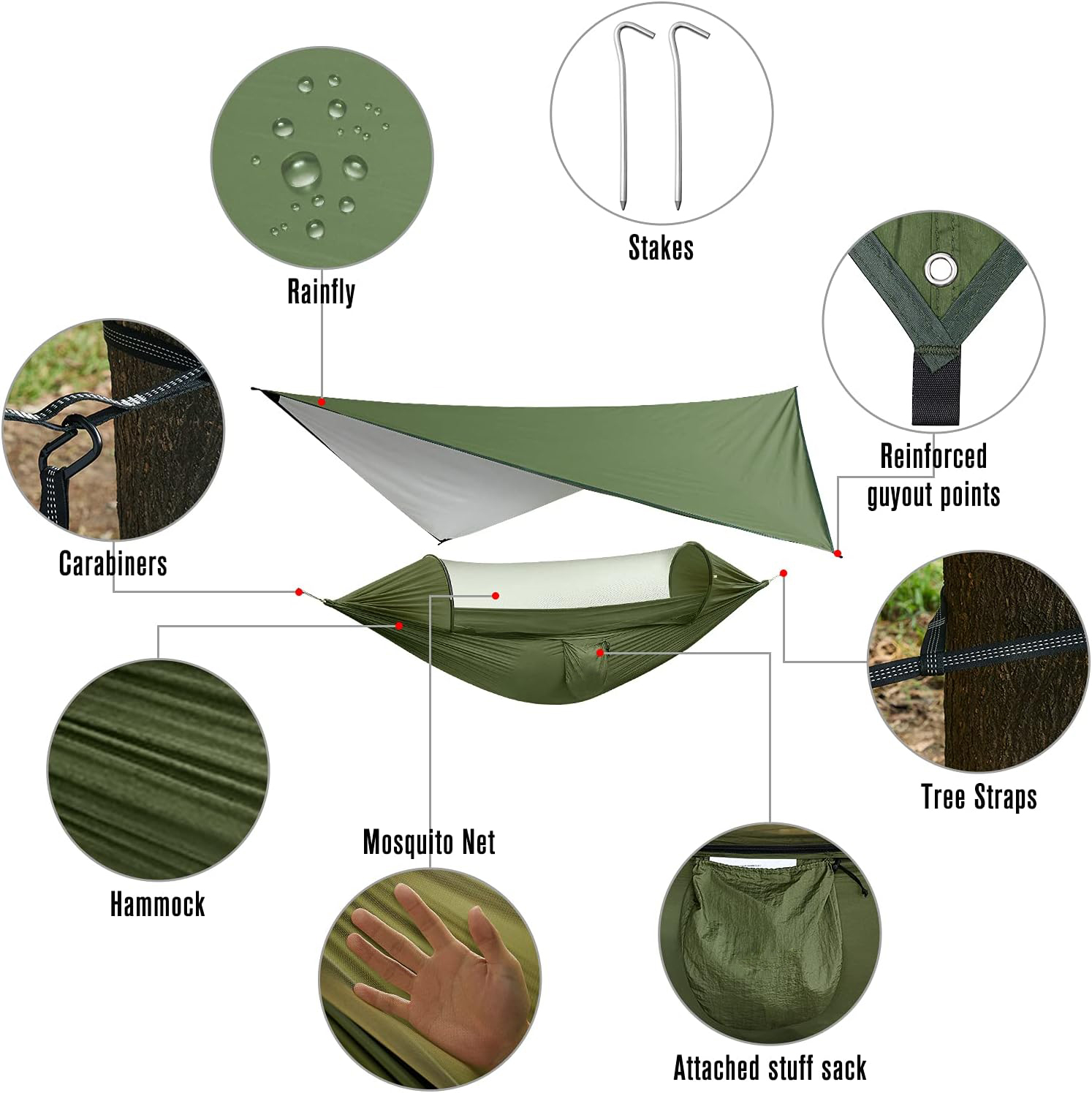 Outdoor Camping Mosquito Hammo - Outdoor Camping Quilt recension och pris