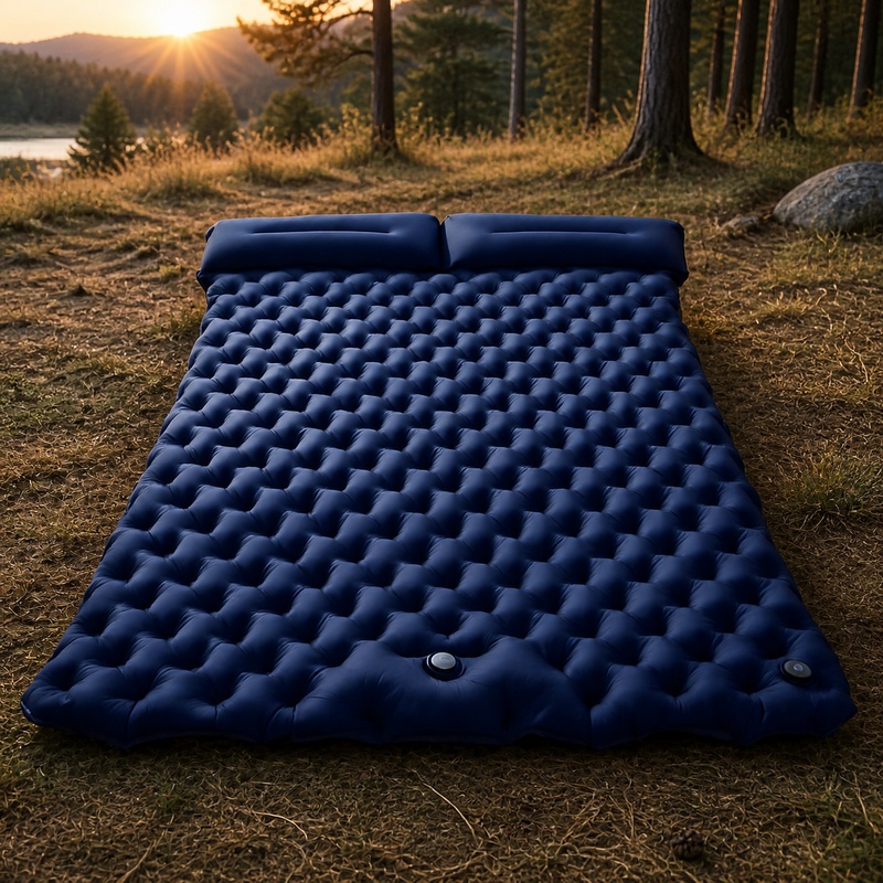 Portable Double Air Mattress f - Outdoor Inflatable Camping Tent With Air Pump recension och pris