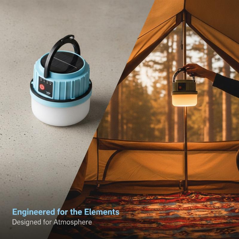 IP44 Waterproof Outdoor LED So - Camping Solar Lantern recension och pris