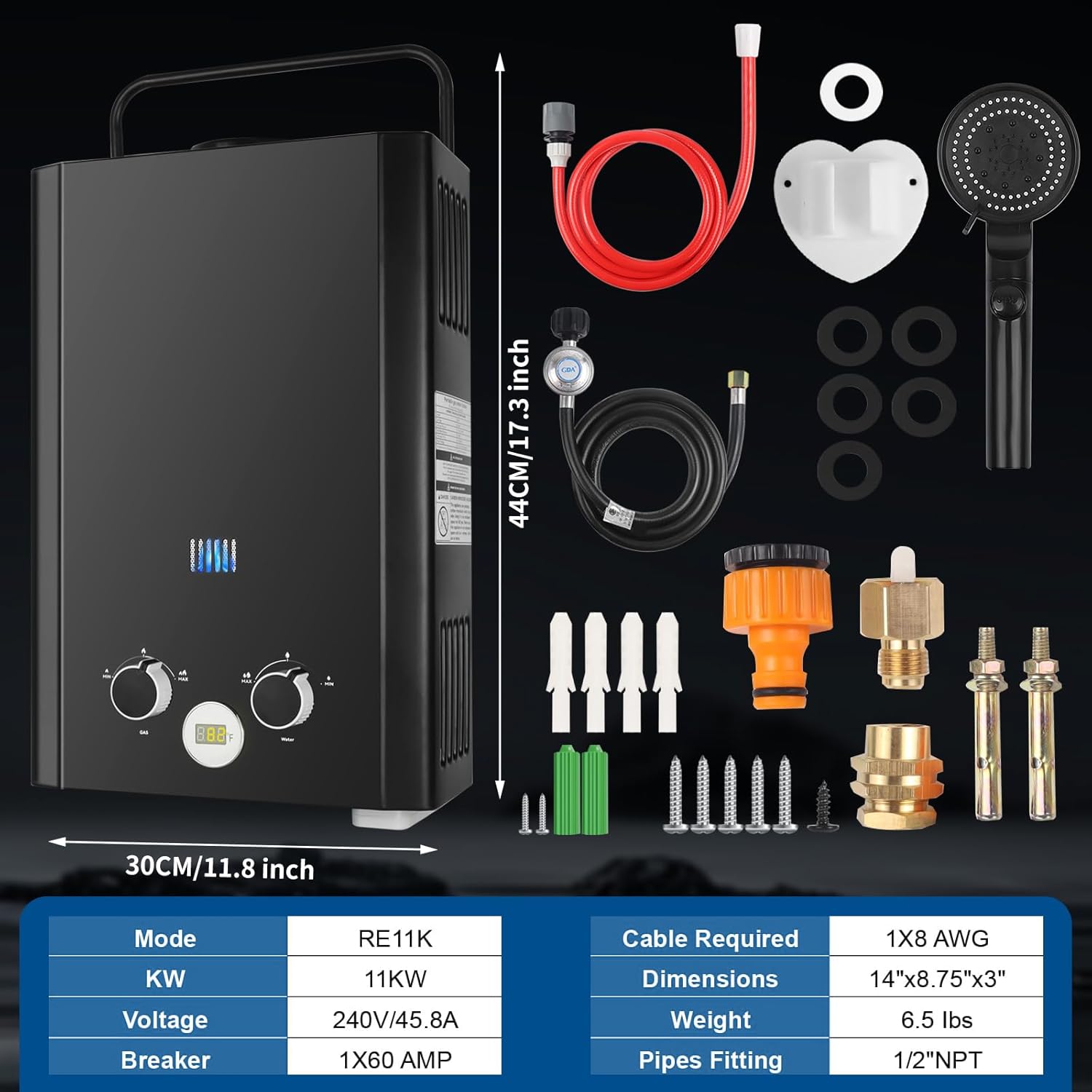 Tankless Water Heater Propane, - Outdoor Camping Water Heater recension och pris