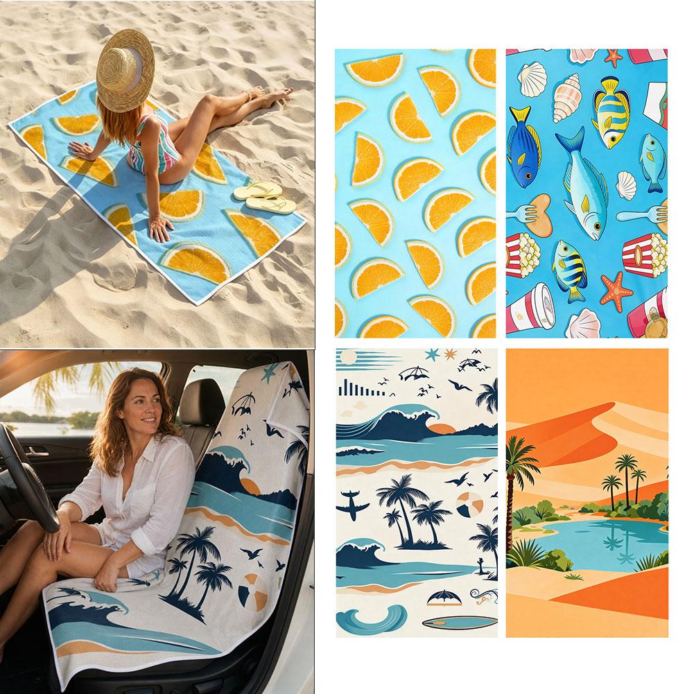 2‑in‑1 Beach Towel Car Seat Co - Outdoor Camping Quilt recension och pris