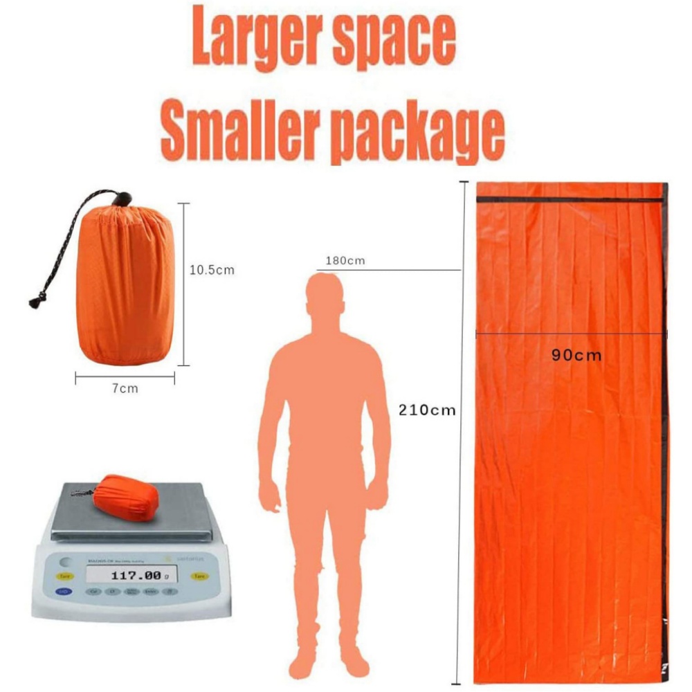Waterproof Reusable Thermal My - Emergency Mylar Blanket recension och pris