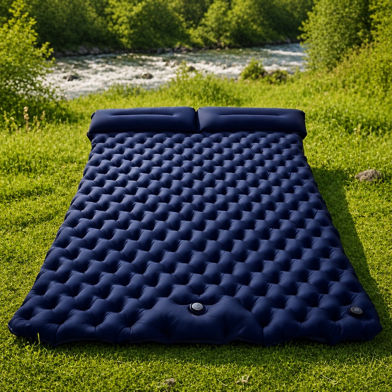 Lightweight Double Air Mattres - Outdoor Inflatable Camping Tent With Air Pump recension och pris