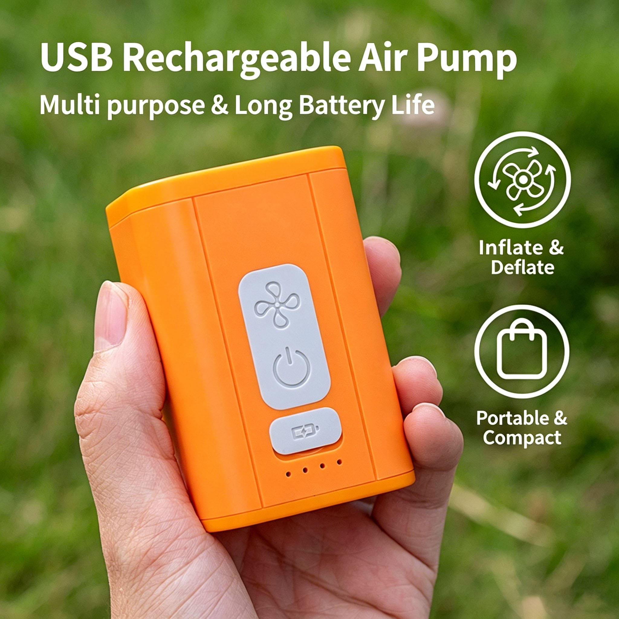 Rechargeable 2-in-1 Air Pump U - Outdoor Inflatable Camping Tent With Air Pump recension och pris