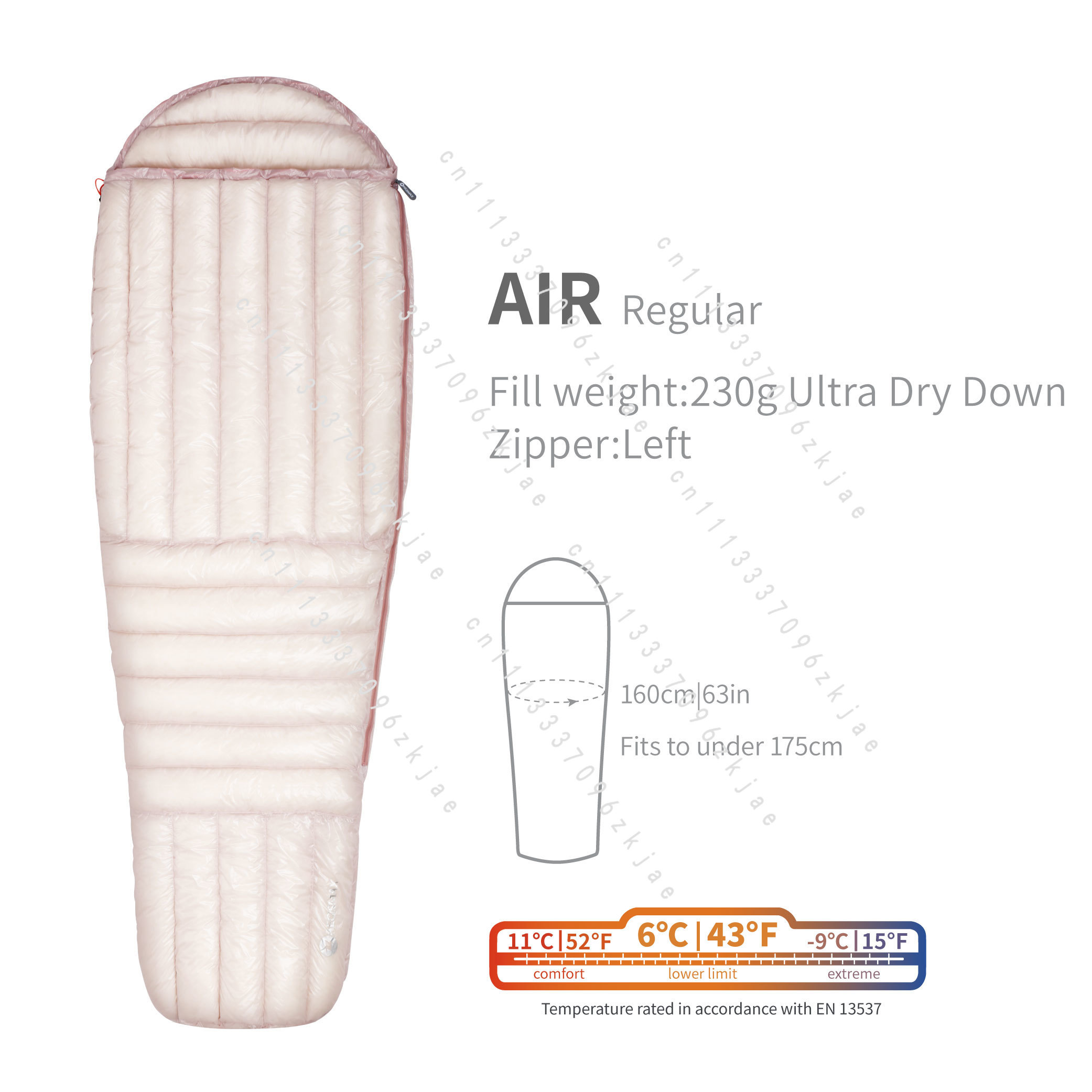 AIR 10D 800FP Ultra Dry Down S - Ultralight Sleeping Bag recension och pris