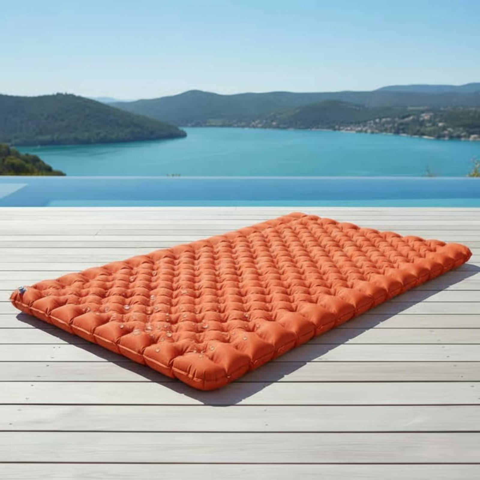 Inflatable Camping Mat Nylon T - Outdoor Camping Quilt recension och pris