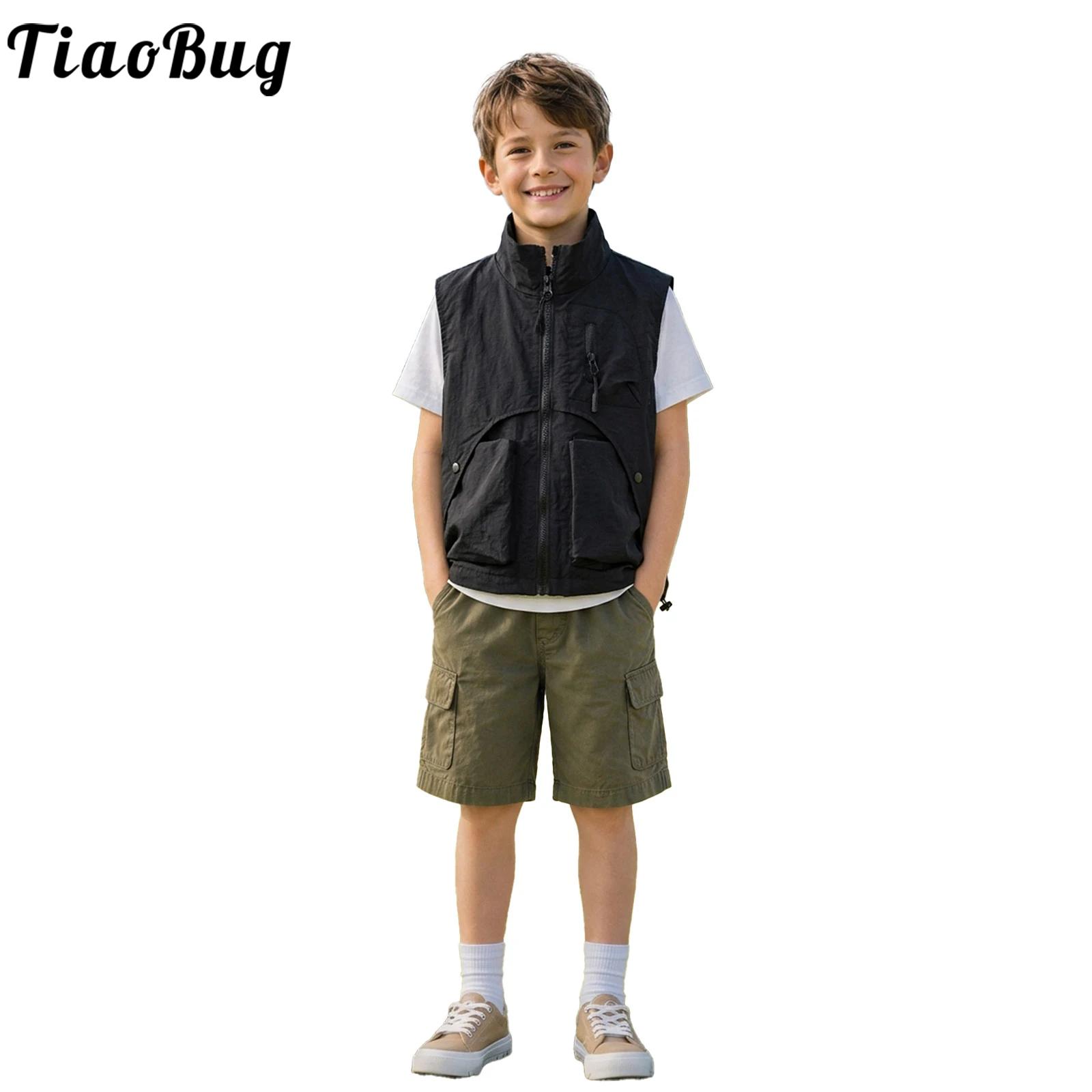 Kids Boys Fashion Zipper Cargo - Outdoor Camping Activities For Kids recension och pris