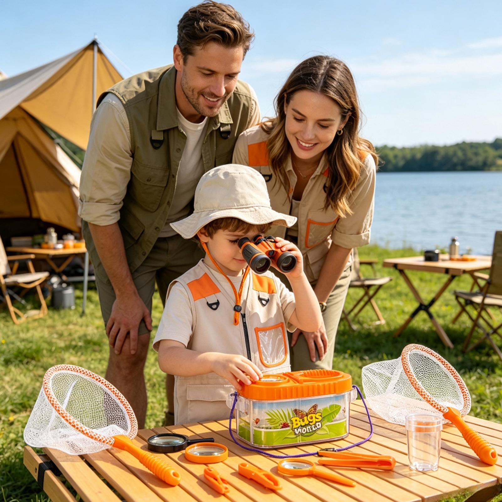 Kids Adventure Kit With Magnif - Outdoor Camping Activities For Kids recension och pris