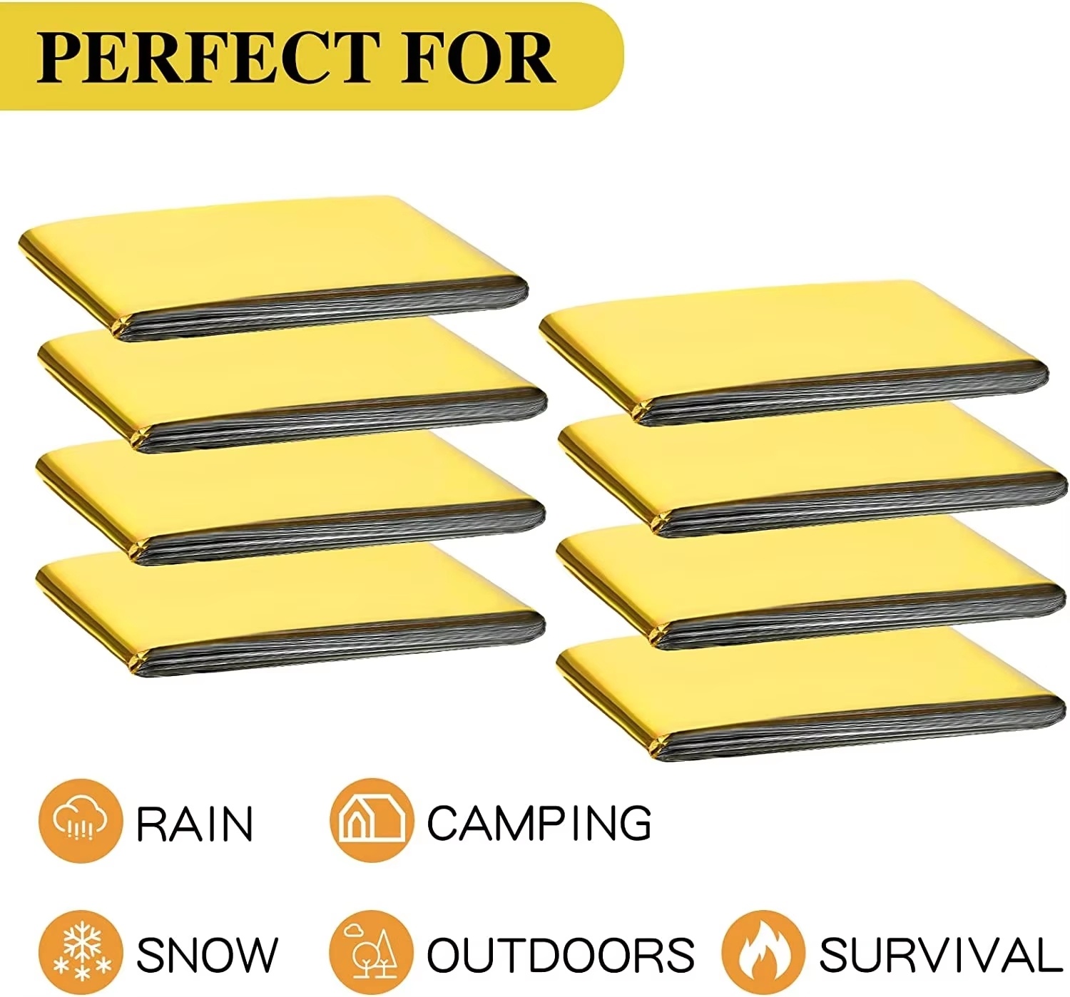 5-30Pc Outdoor Emergency Gold- - Emergency Mylar Blanket recension och pris