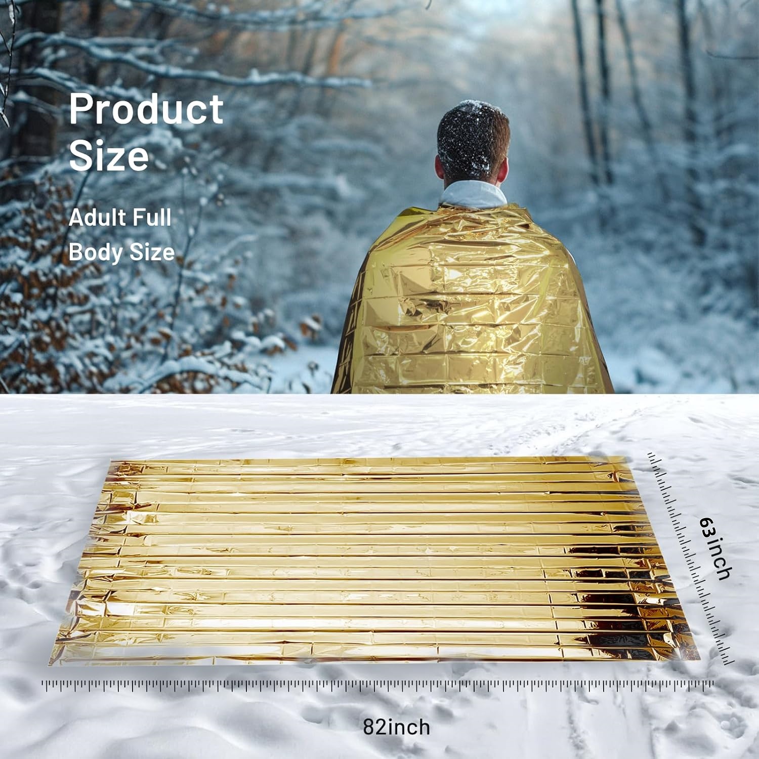 5-30Pc Outdoor Emergency Gold- - Emergency Mylar Blanket recension och pris
