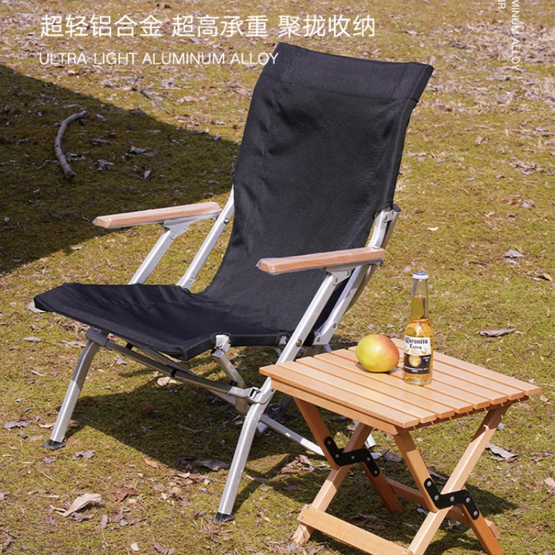 Portable Folding Aluminum Allo - Outdoor Camping High Chair recension och pris