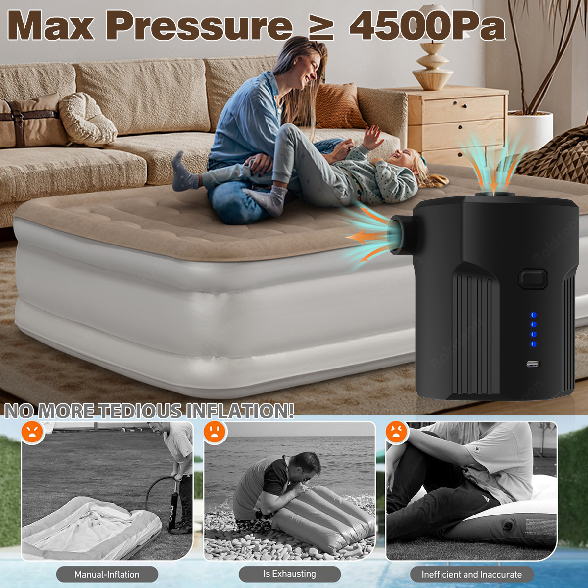 Portable Electric Air Pump for - Outdoor Camping Quilt recension och pris