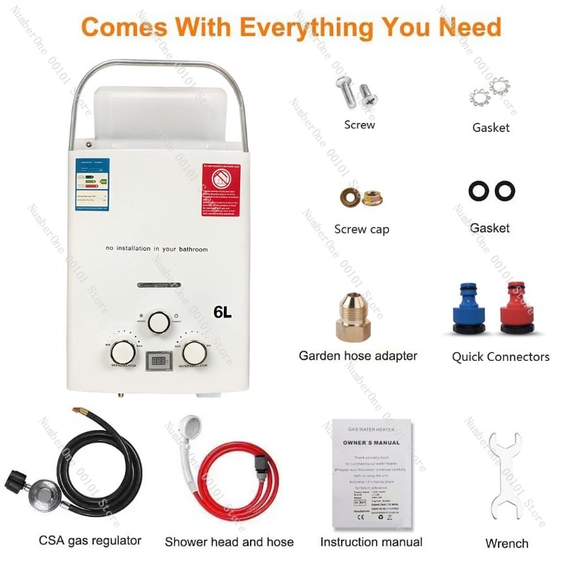 Propane LPG  Gas Tankless Wate - Outdoor Camping Water Heater recension och pris