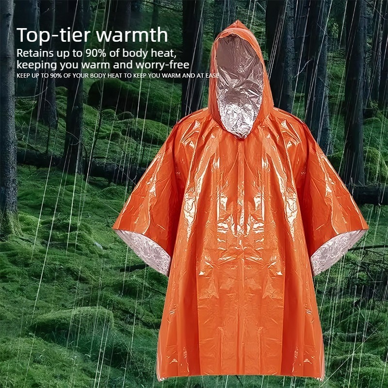 1-10PCS Emergency Rain Poncho  - Emergency Mylar Blanket recension och pris