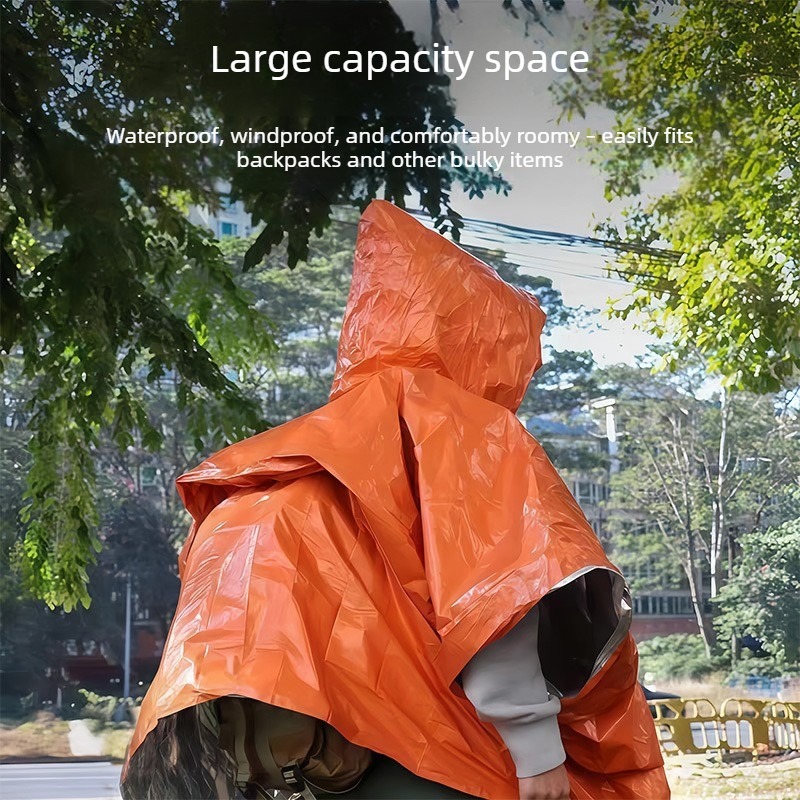 1-10PCS Emergency Rain Poncho  - Emergency Mylar Blanket recension och pris