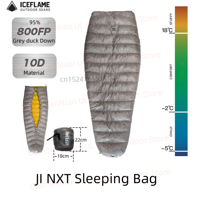 Ice Flame JI NXT 800FP Mummy B - Ultralight Sleeping Bag recension och pris