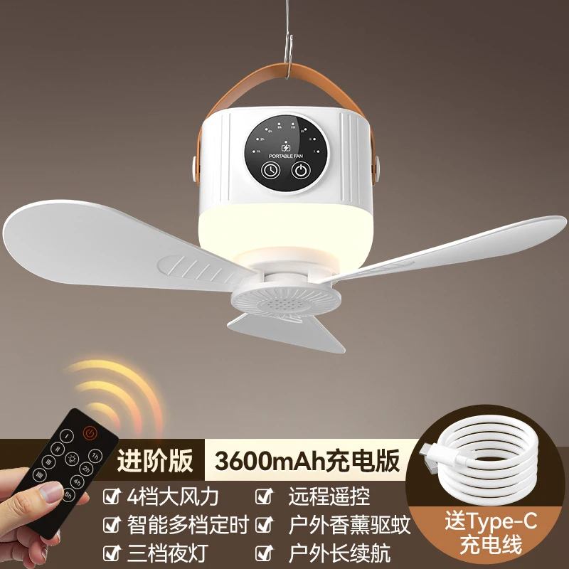 New Rechargeable Small Hanging - Outdoor Camping Fan recension och pris