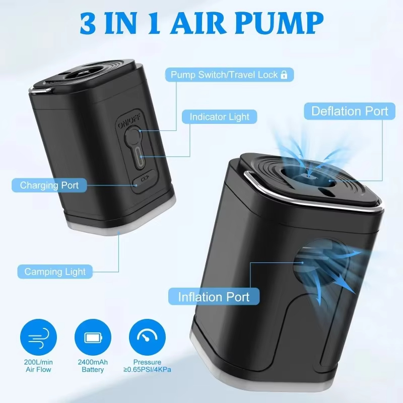 Portable Air Pump Camping Matt - Outdoor Inflatable Camping Tent With Air Pump recension och pris