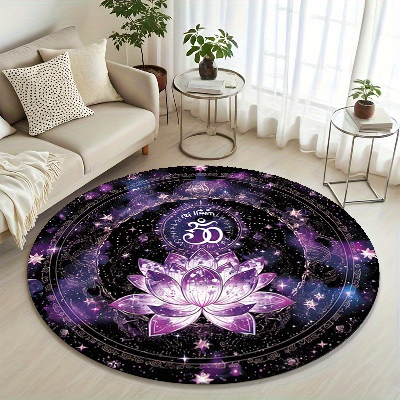 Lotus Flower Pattern Round Mat - Outdoor Camping Games For Adults recension och pris