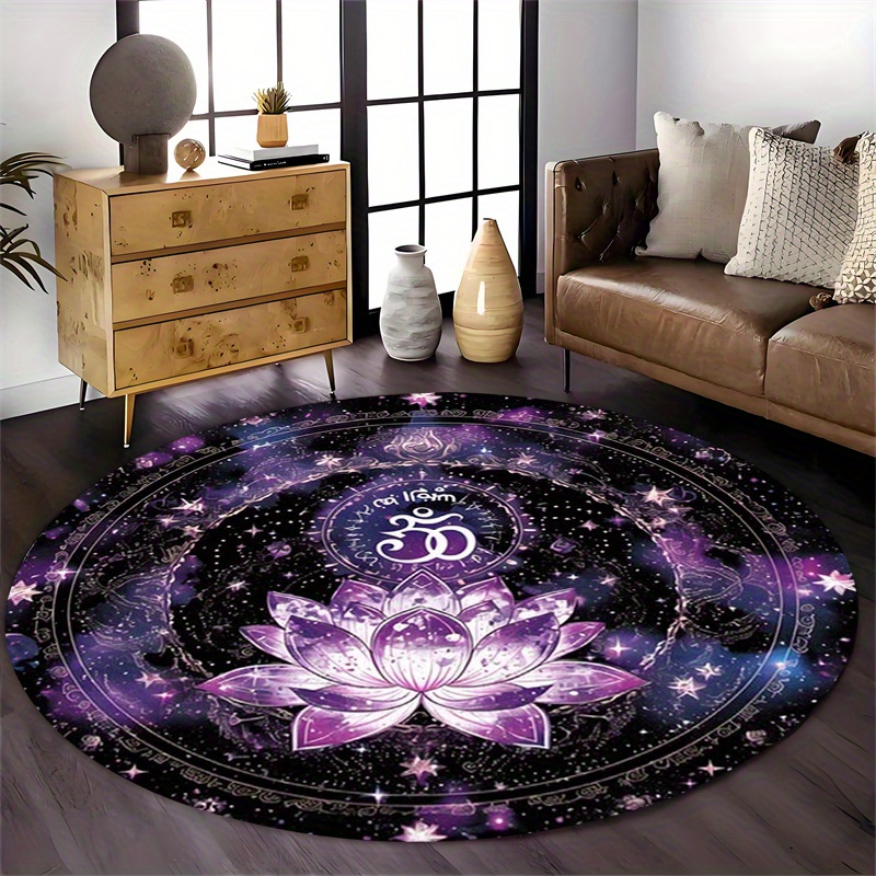 Lotus Flower Pattern Round Mat - Outdoor Camping Games For Adults recension och pris